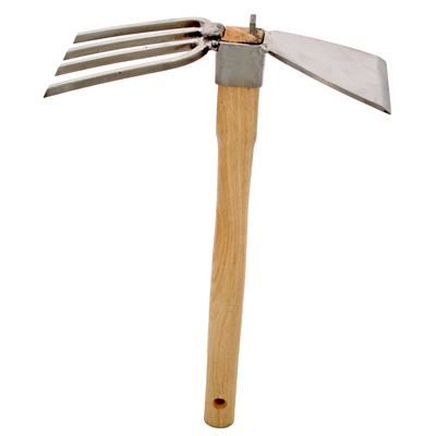 HOE FORK, STAINLES  15" HANDLE