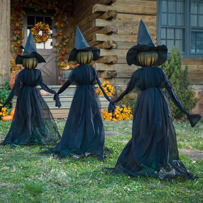 LIghted 52' Witches - Set of 3