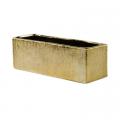 PLANTER, 12"X4"X4"H RECT GOLD