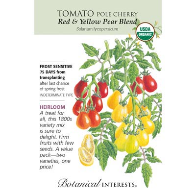 TOMATO CHERRY RED/YEL PEAR ORG
