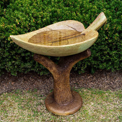 Large Leaf Birdbath