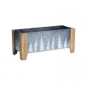  Embossed Tree Metal Planter (Large)