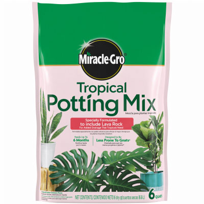 MIRACLE GRO TROPICAL POTTING 6QT