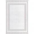 MAT, BORDER WHITE/SAND 4'X6'