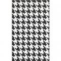 MAT, HOUNDSTOOTH WHITE 4'X6'