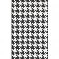 MAT, HOUNDSTOOTH WHITE 4'X6'