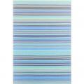 MAT, STRIPES GREY/AQUA 4'X6'