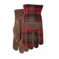 GLOVES, SUEDETHINSULATE PLAID BK