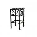 PLANT STAND, CROSS HATCH SQ 15"H