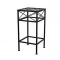 PLANT STAND, CROSS HATCH SQ 21"H