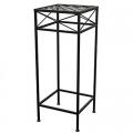 PLANT STAND, CROSS HATCH SQ 30"H