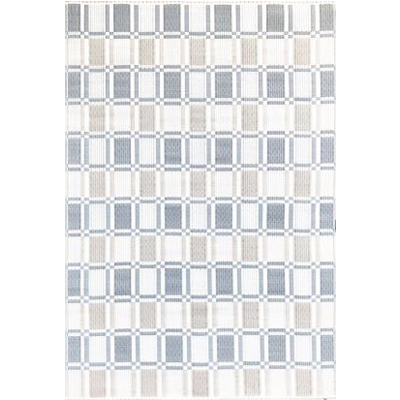 MAT, PLAID OFF WHITE/STONE 4'X6'