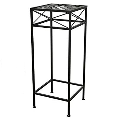 PLANT STAND, CROSS HATCH SQ 30"H