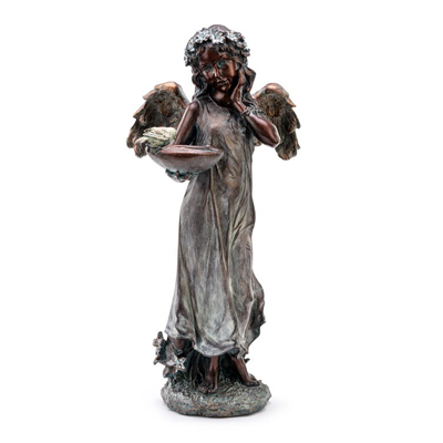 BIRD FEEDER, BRONZE ANGEL