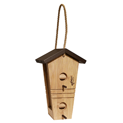 Tall Hopper Bamboo Bird Feeder