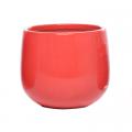 CACHEPOT, BOLLA ROSSO 9.5"W