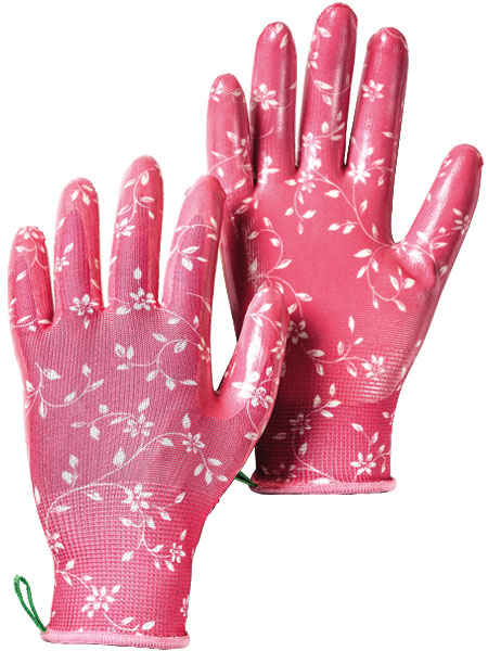 GLOVE, GARDEN DIP FUSCHIA SIZE 7