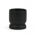PLANTER, PEDESTAL BLACK 4"
