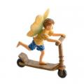 Fairy Boy Riding on a Scooter