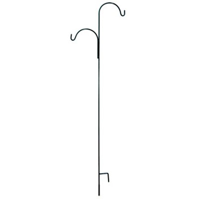 SHEPHERD HOOK, 90" OFFSET BLACK