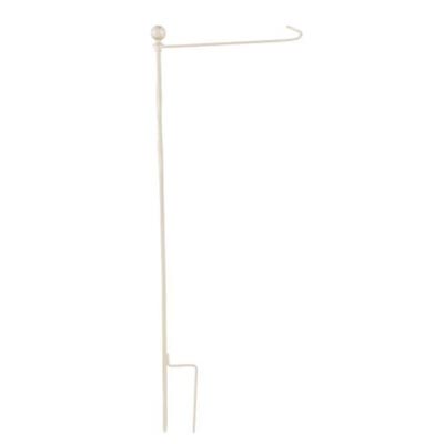 FLAG STAND, METAL TWIST IVORY