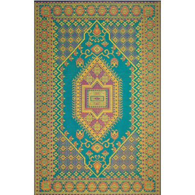 MAT, ORIENT TURKISH AQUA 6'X9'