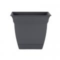 PLANTER, ECLIPSE SQ 6" GRAY