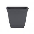 PLANTER, ECLIPSE SQ 12" GRAY