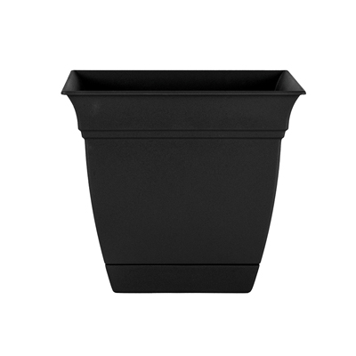 PLANTER, ECLIPSE SQ 10" BLACK