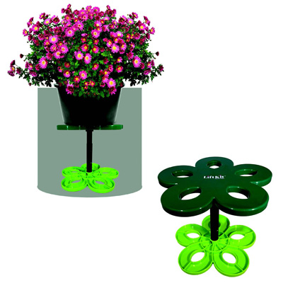 Tapered Plant Lift Kit with 6" Base and 10" Top with Short Pole