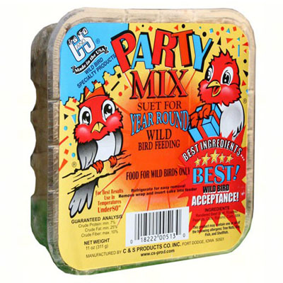 SUET PARTY MIX  11 OZ