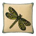 PILLOW,HOOKED THROW D'FLY 18X18