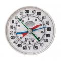 CLOCK/THERM/HYGRO 15" BLACK