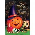 Treat or Treat Halloween Mini Flag