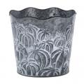 Dark Grey Embossed Pumpkin Pot Cover