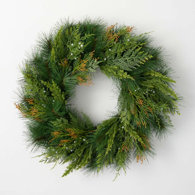 Mixed Pine Wreath - 24"