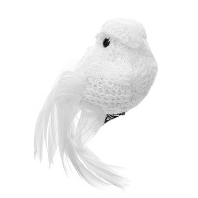 Cable Knit White Bird 