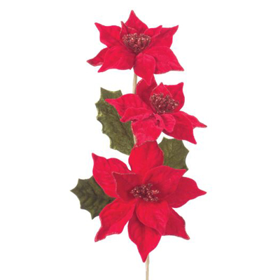 Poinsettia Spray