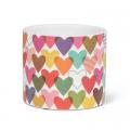 PLANTER,MULTICOLOR HEARTS SM 4.5