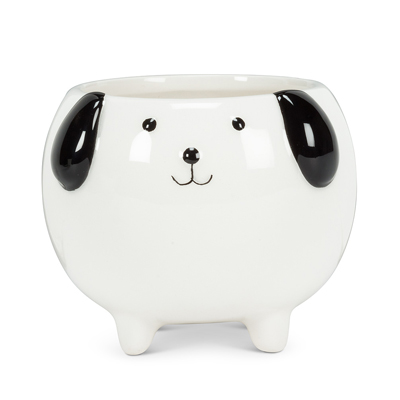 PLANTER, DOG ON LEGS SM 3"H