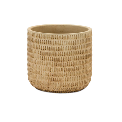 POT, BASKET TAN 6"D X 5.5"H