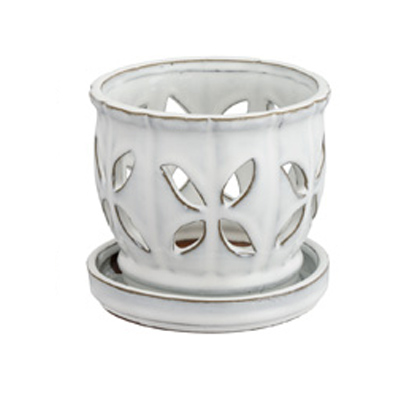 ORCHID POT, ASORT 4.75"W X 4.25"