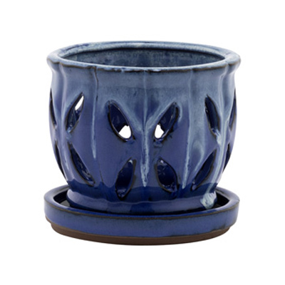 ORCHID POT, ASORT 4.25"W X 4.25"