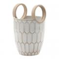 PLANTER, GEOMETRIC HANDLED 5"W