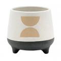 Large Cache with Beige Hour Glass