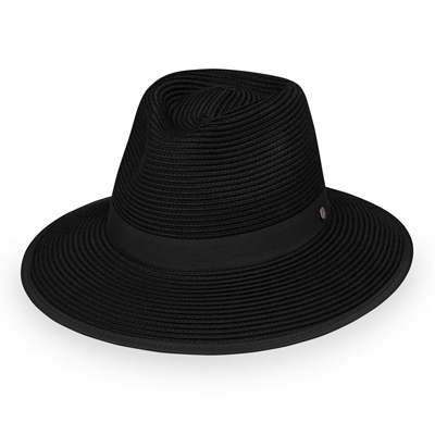 Gabi Solid Black Hat