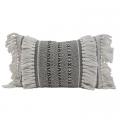 PILLOW, ZAHARA GREY 14" X 22"