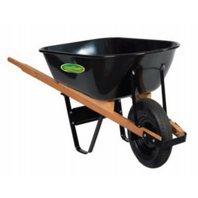 WHEELBARROW, STEEL 6 CUFT GT