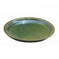 SAUCER, 9.75" DARK GREEN