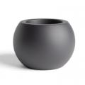 PLANTER, 6" SPHERE BLACK